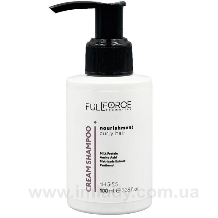 Крем-шампунь для кучерявого волосся Full Force cream shampoo curly hair 100 мл